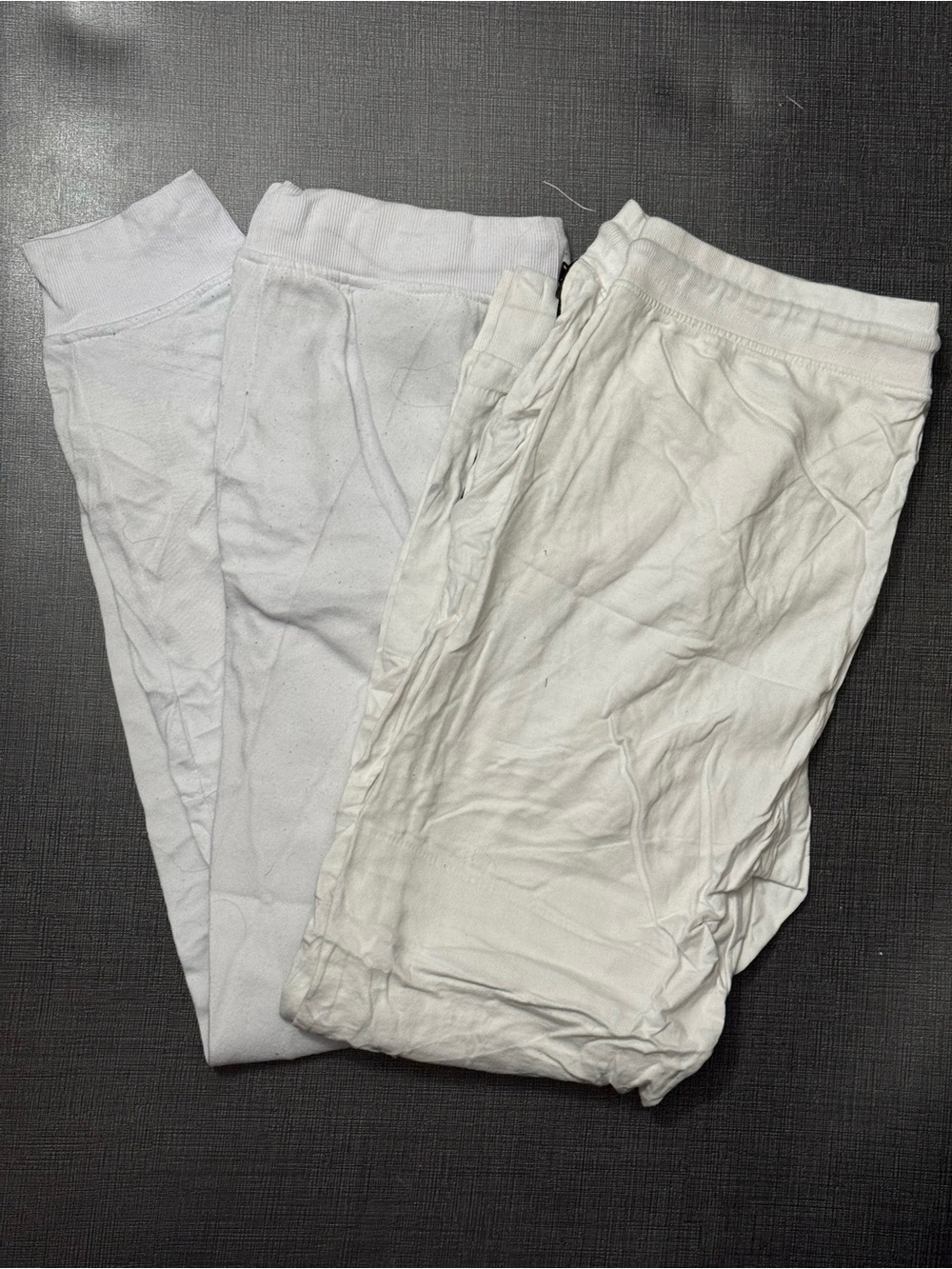 Men’s White Cotton Leggings - Lot of 2